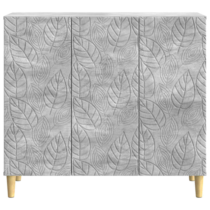 Sideboard Betongrå 89 x 34,5 x 80 cm Konstrueret træ