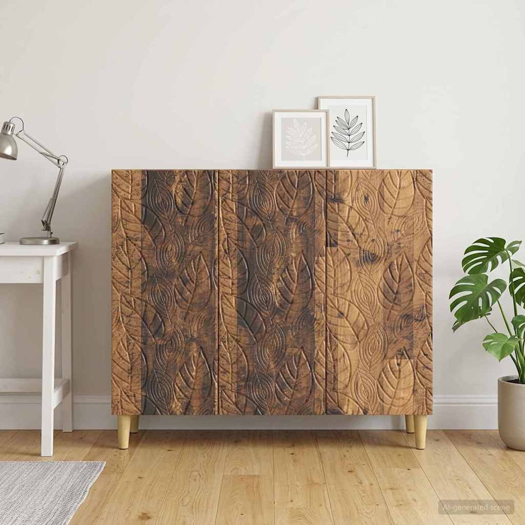Sideboard Gammelt træ 89 x 34,5 x 80 cm Konstrueret træ