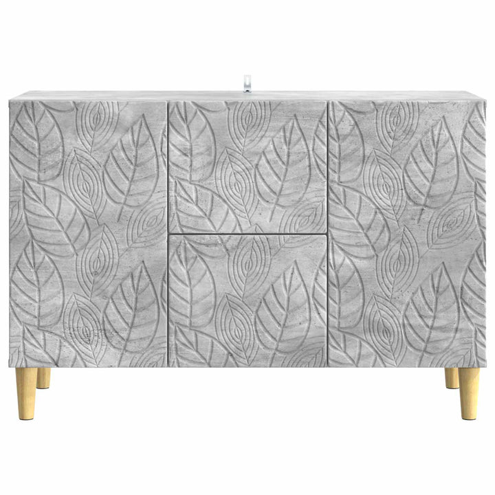 Sideboard Betongrå 89 x 34,5 x 60 cm Konstrueret træ