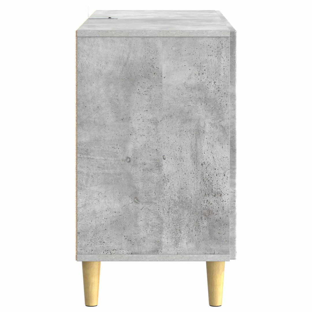 Sideboard Betongrå 89 x 34,5 x 60 cm Konstrueret træ