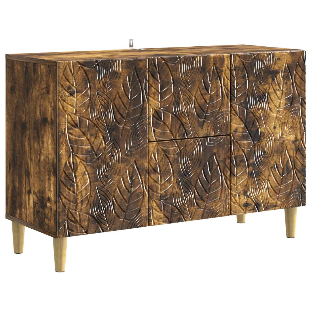 Sideboard Røget eg 89 x 34,5 x 60 cm Konstrueret træ