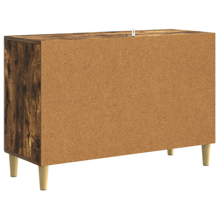 Sideboard Røget eg 89 x 34,5 x 60 cm Konstrueret træ