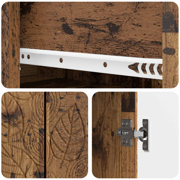 Sideboard Gammelt træ 89 x 34,5 x 60 cm Konstrueret træ