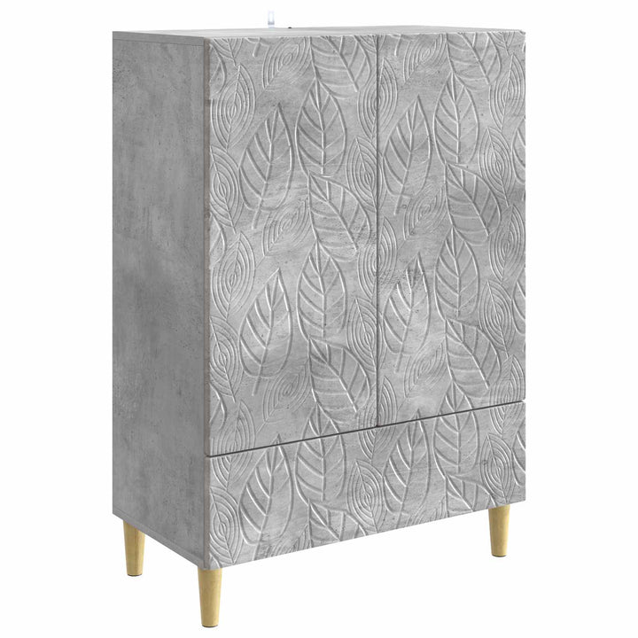 Sideboard Betongrå 66 x 34,5 x 95 cm Konstrueret træ