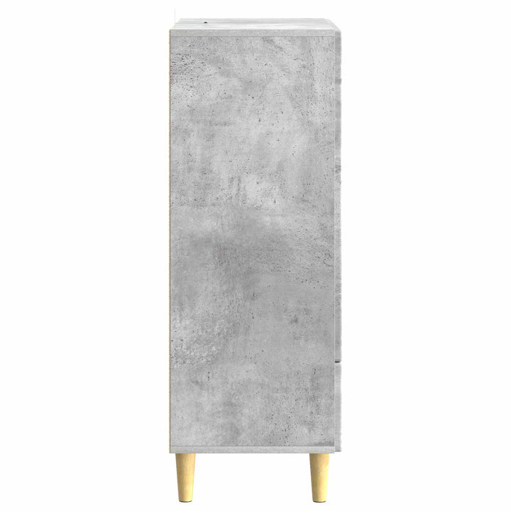 Sideboard Betongrå 66 x 34,5 x 95 cm Konstrueret træ