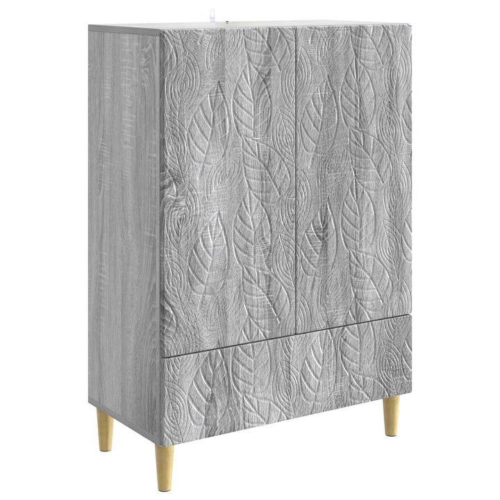 Sideboard Grå Sonoma 66 x 34,5 x 95 cm Konstrueret træ