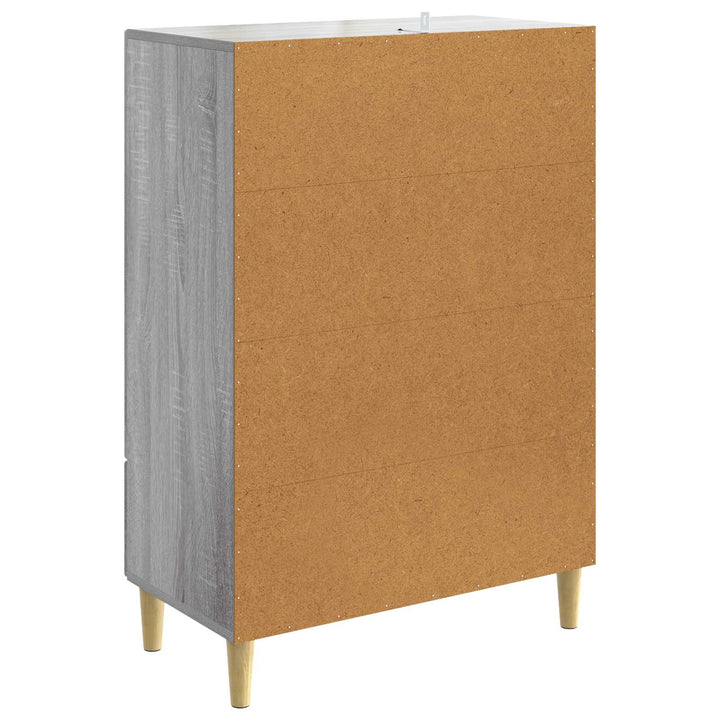 Sideboard Grå Sonoma 66 x 34,5 x 95 cm Konstrueret træ