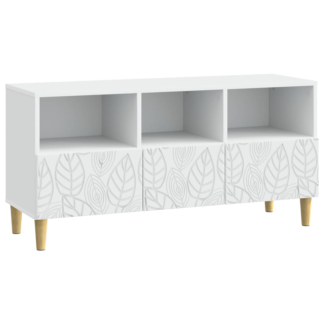 TV-skab 102 x 34,5 x 50 cm Hvid Konstrueret træ