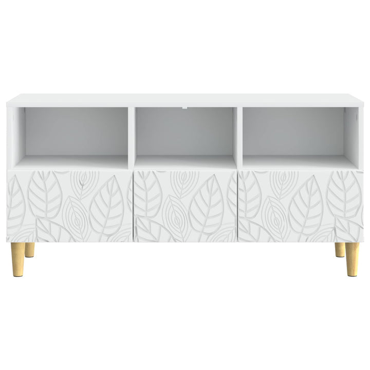 TV-skab 102 x 34,5 x 50 cm Hvid Konstrueret træ
