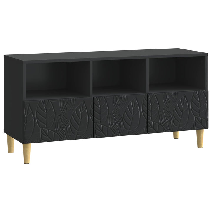 TV-skab 102 x 34,5 x 50 cm Sort Konstrueret træ