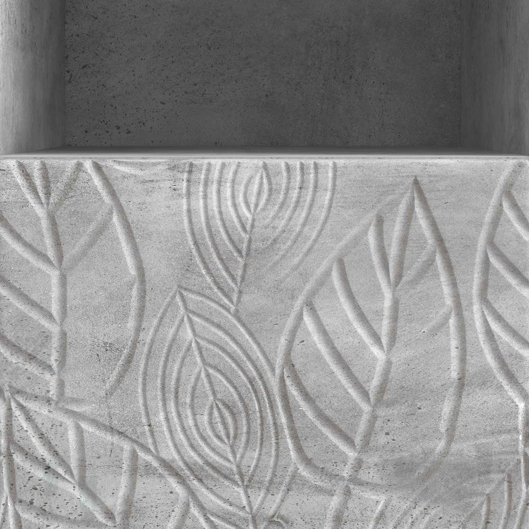 TV-skab 102 x 34,5 x 50 cm Betongrå Konstrueret træ