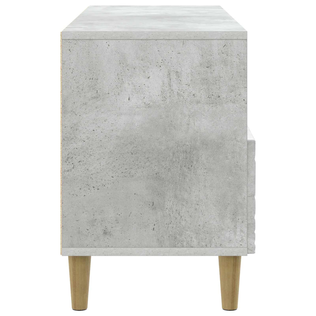 TV-skab 102 x 34,5 x 50 cm Betongrå Konstrueret træ