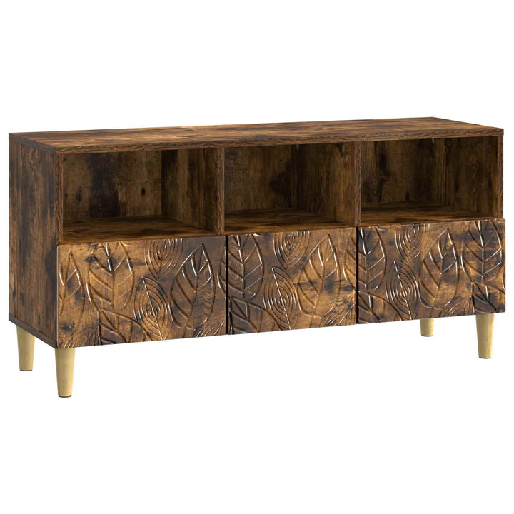 TV-skab 102 x 34,5 x 50 cm Røget eg Konstrueret træ