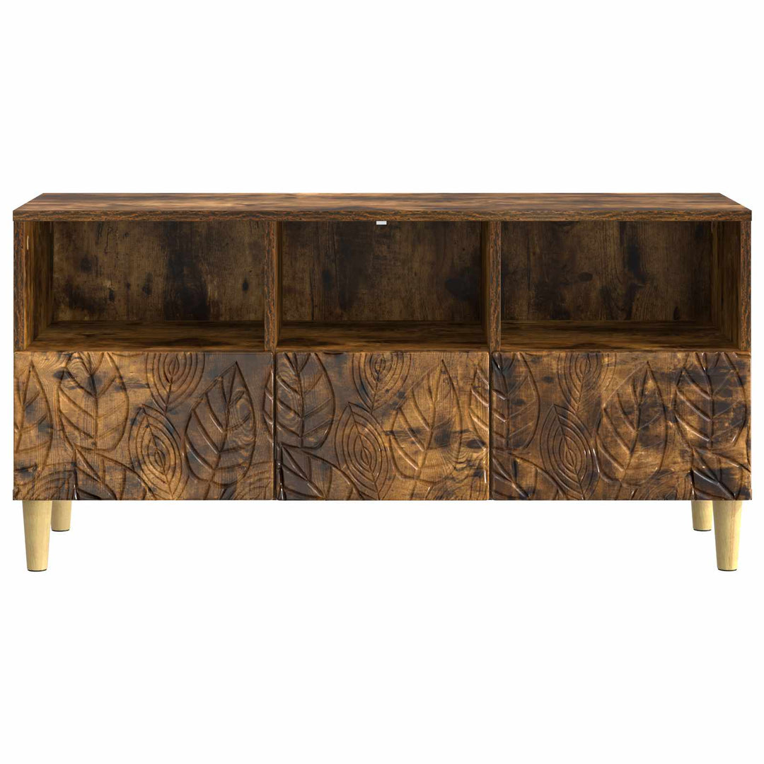 TV-skab 102 x 34,5 x 50 cm Røget eg Konstrueret træ