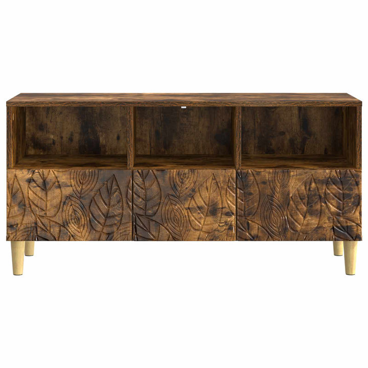 TV-skab 102 x 34,5 x 50 cm Røget eg Konstrueret træ