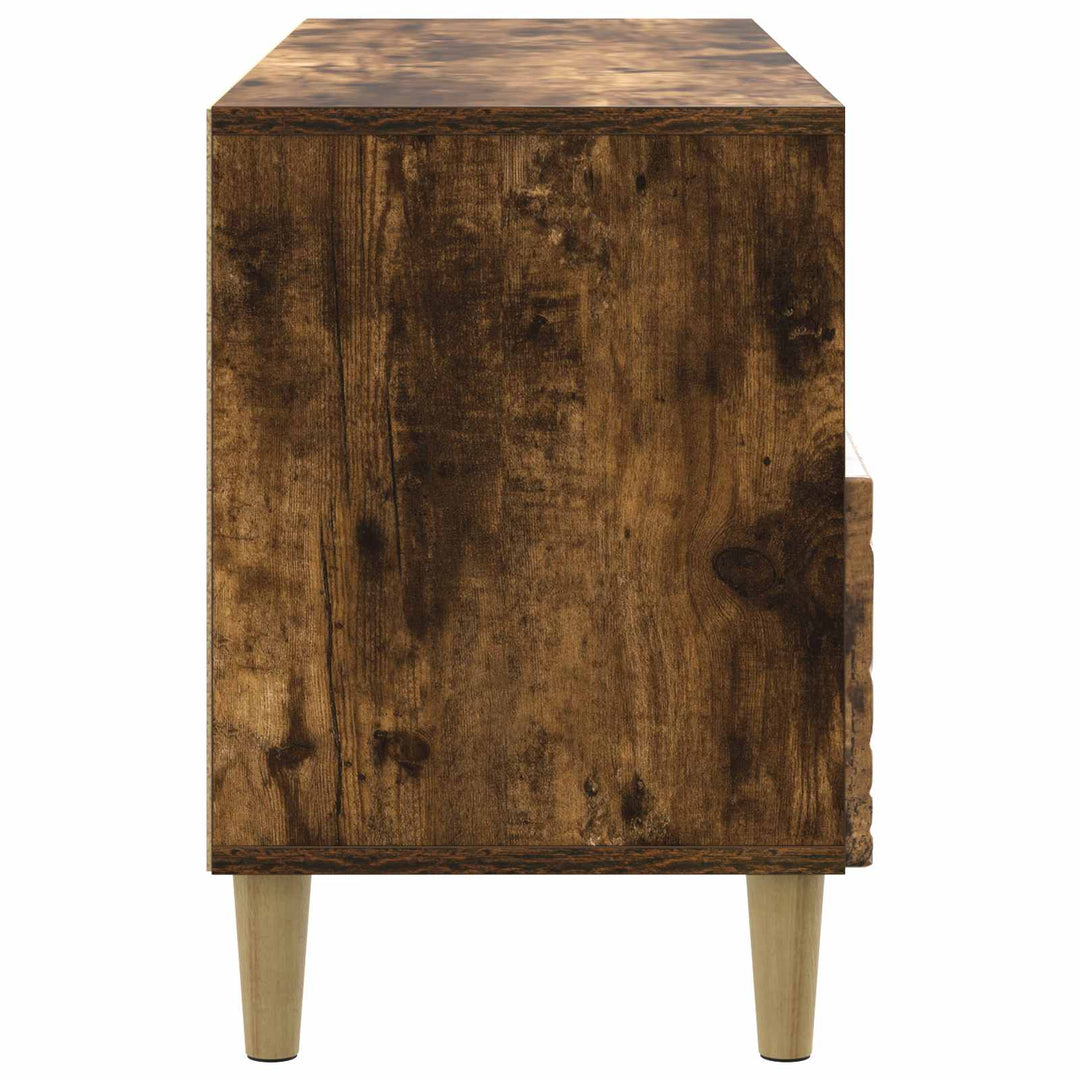 TV-skab 102 x 34,5 x 50 cm Røget eg Konstrueret træ