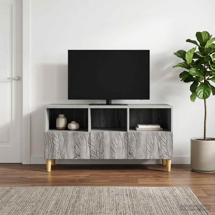 TV-skab 102 x 34,5 x 50 cm Grå Sonoma Konstrueret træ