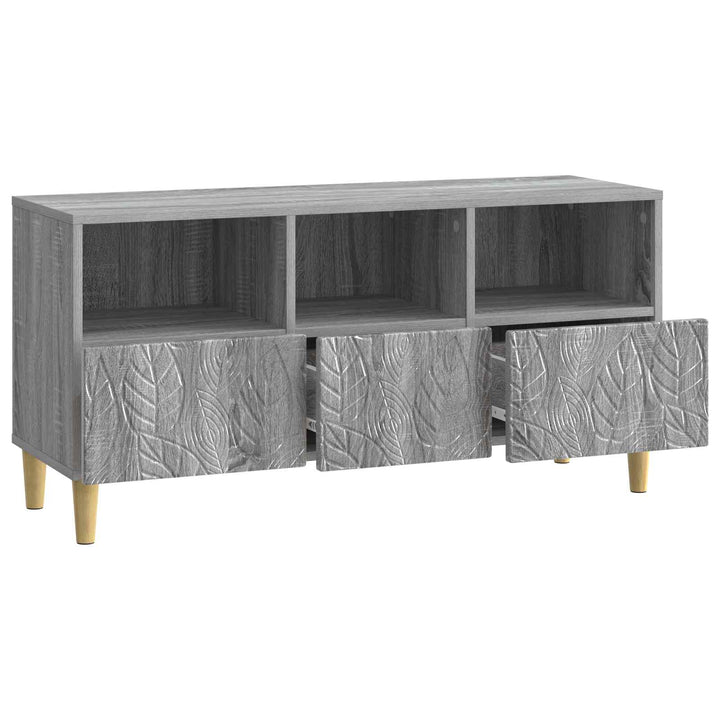 TV-skab 102 x 34,5 x 50 cm Grå Sonoma Konstrueret træ