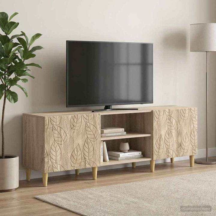 TV-skab 150 x 31 x 50 cm Sonoma-eg Konstrueret træ