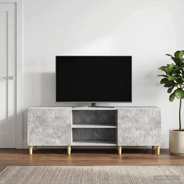 TV-skab 150 x 31 x 50 cm Betongrå Konstrueret træ