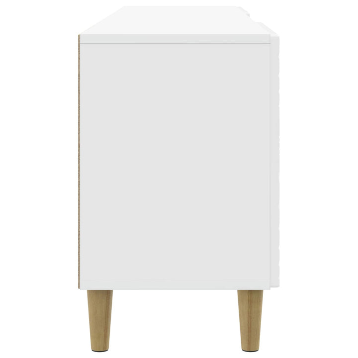 TV-skab 150 x 31 x 50 cm Hvid højglans Konstrueret træ