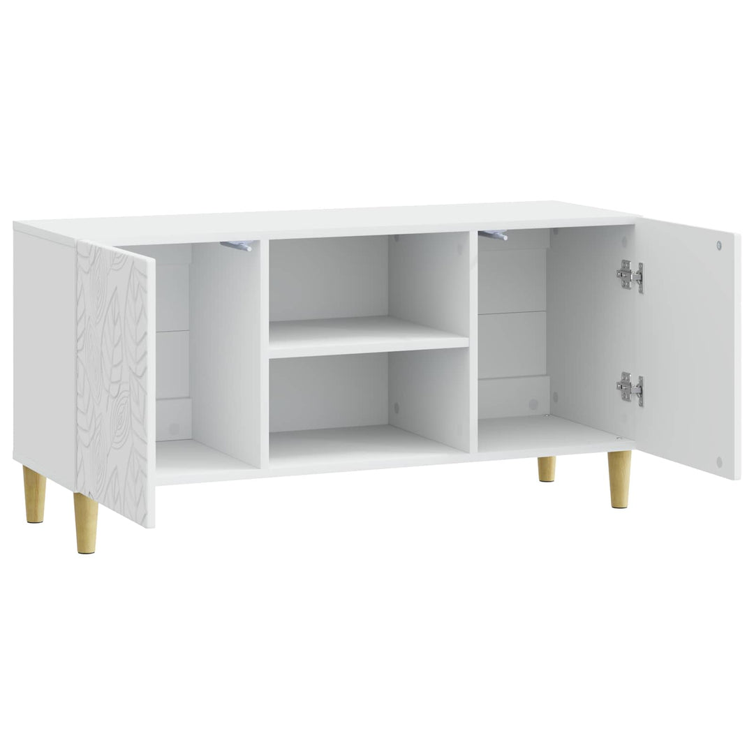 TV-skab 102 x 34,5 x 50 cm Hvid Konstrueret træ