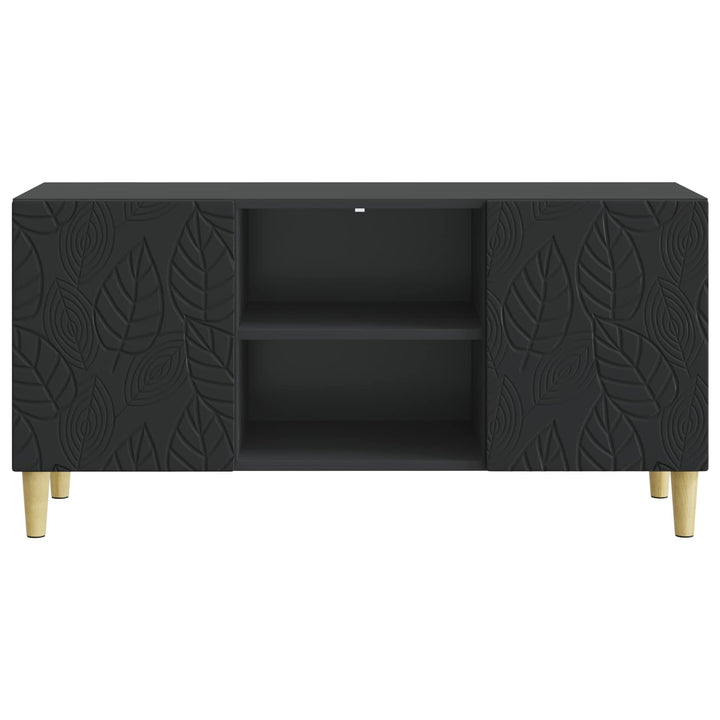 TV-skab 102 x 34,5 x 50 cm Sort Konstrueret træ