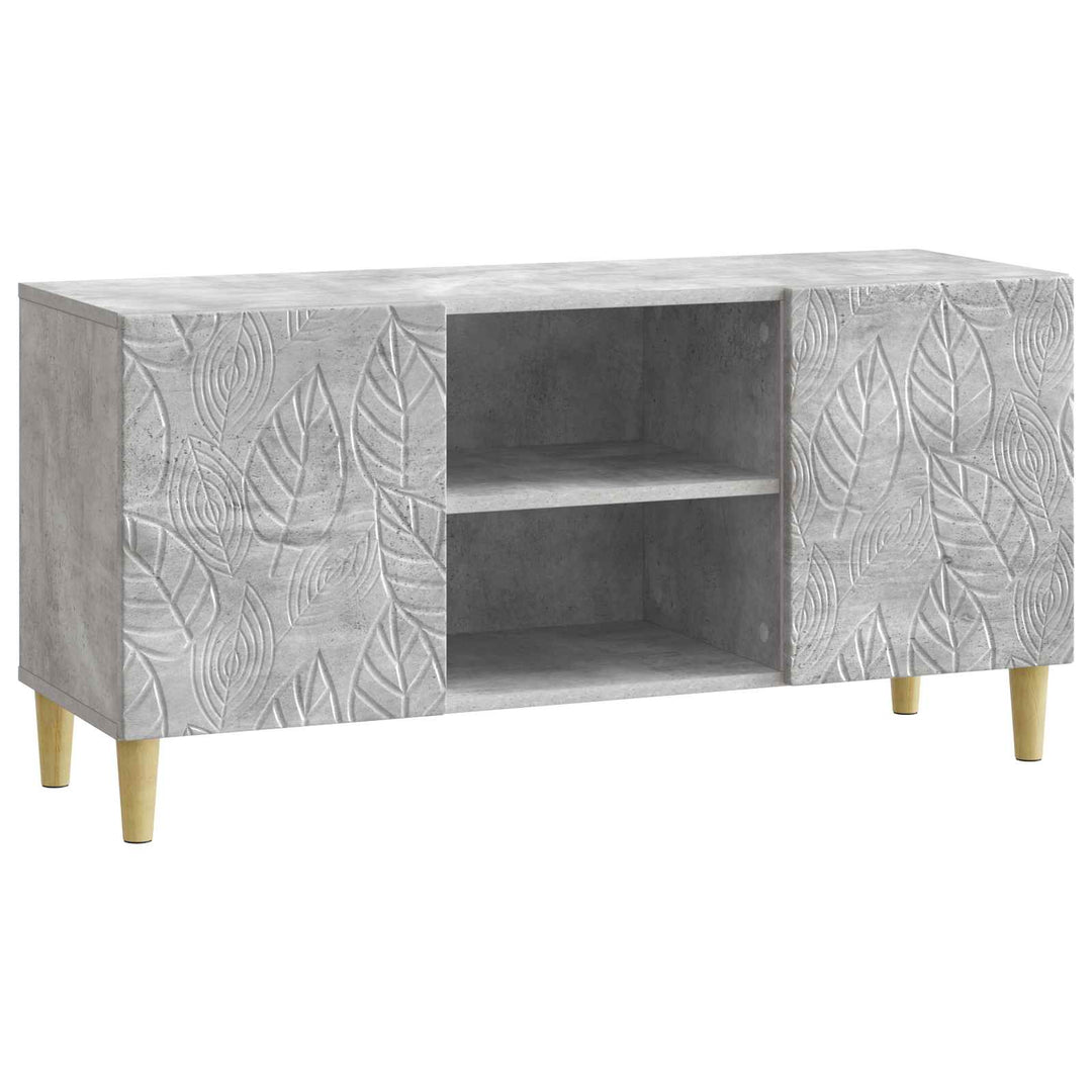 TV-skab 102 x 34,5 x 50 cm Betongrå Konstrueret træ