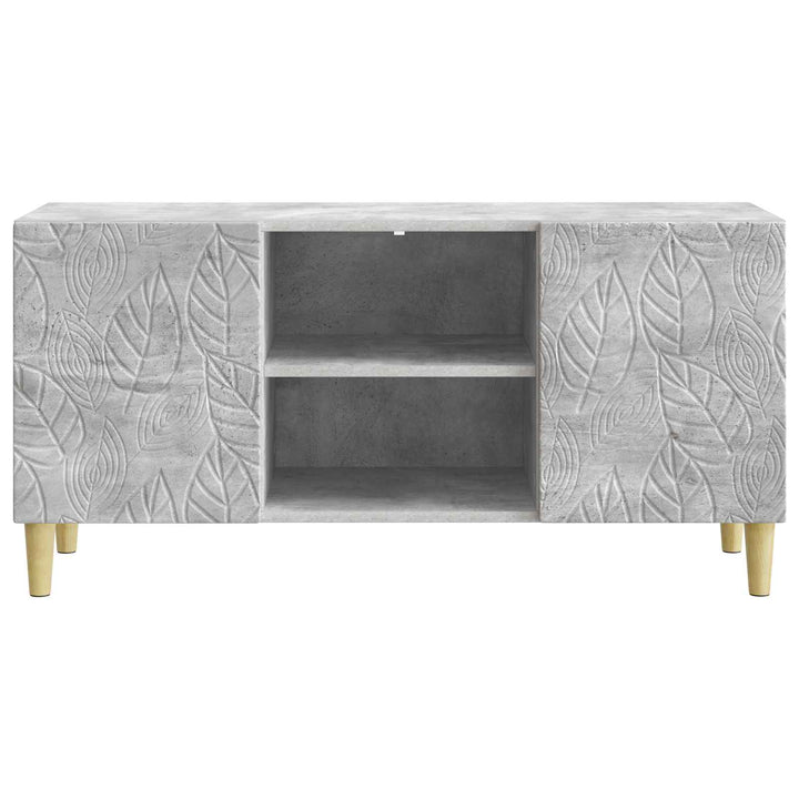TV-skab 102 x 34,5 x 50 cm Betongrå Konstrueret træ