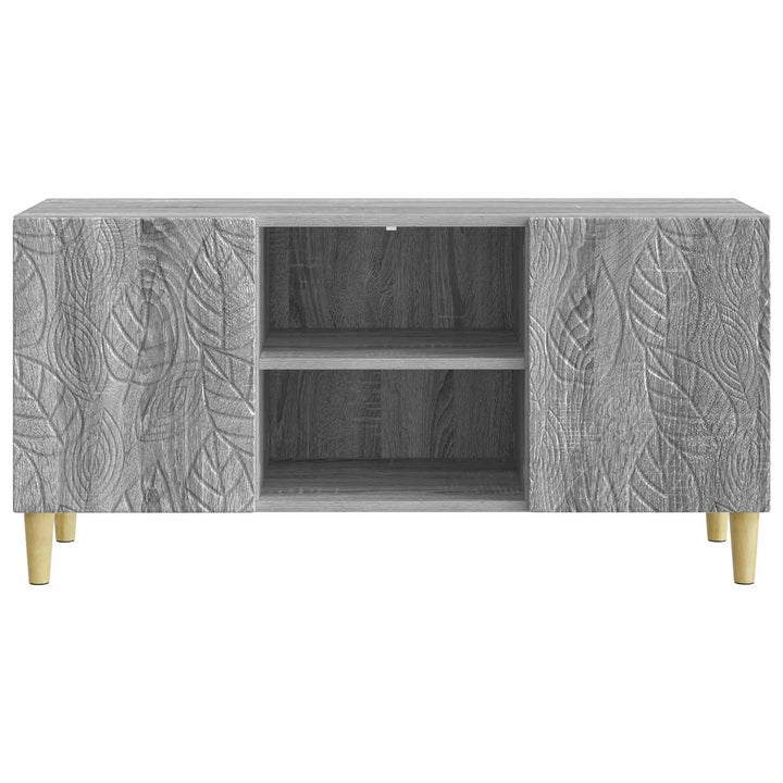 TV-skab 102 x 34,5 x 50 cm Grå Sonoma Konstrueret træ