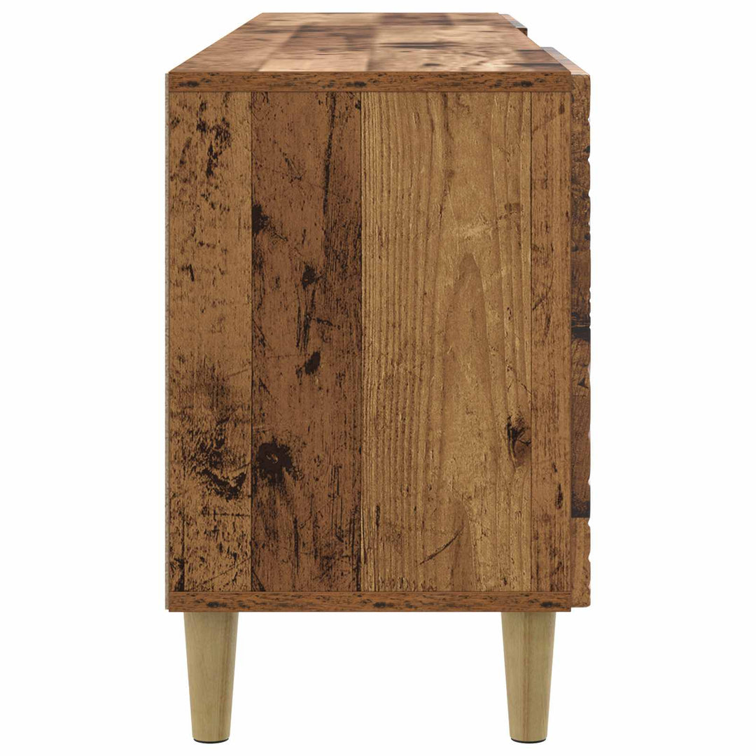 TV-skab 102 x 34,5 x 50 cm Gammelt træ Konstrueret træ