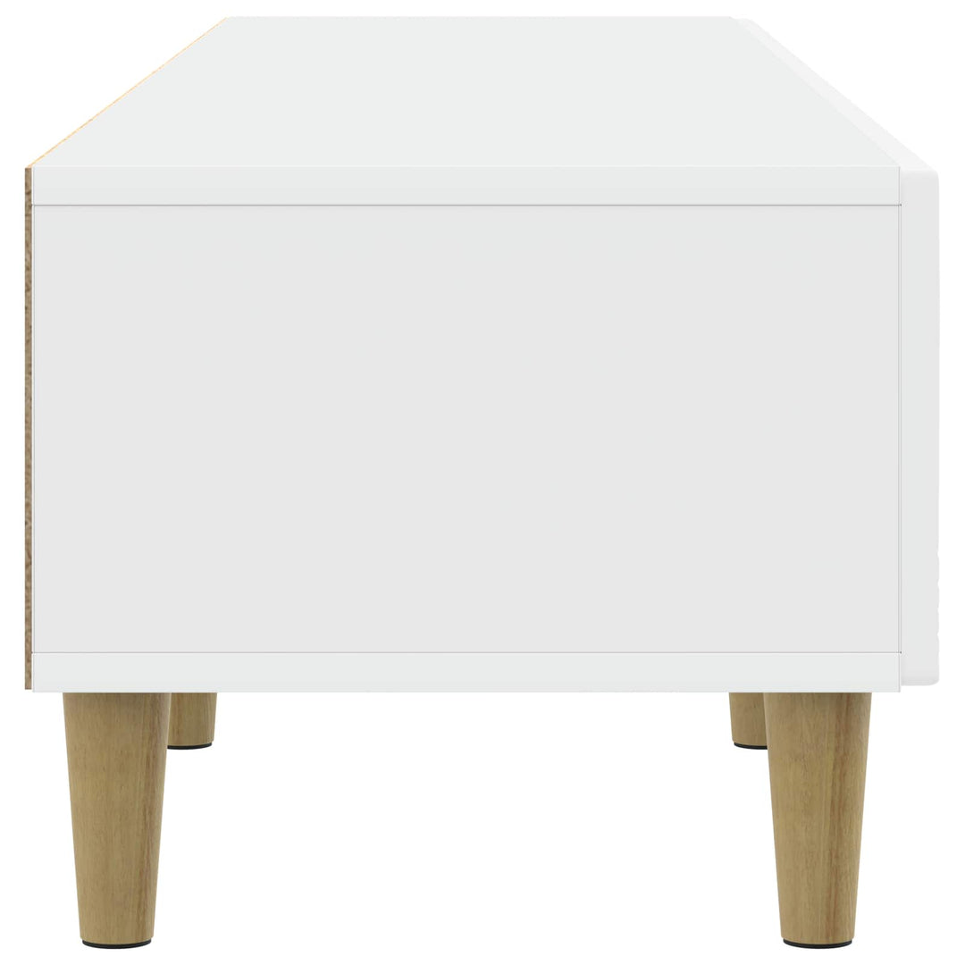 TV-skab 147 x 34,5 x 30 cm Hvid Konstrueret træ