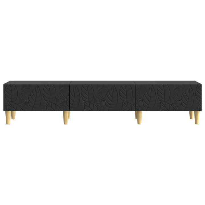 TV-skab 147 x 34,5 x 30 cm Sort Konstrueret træ