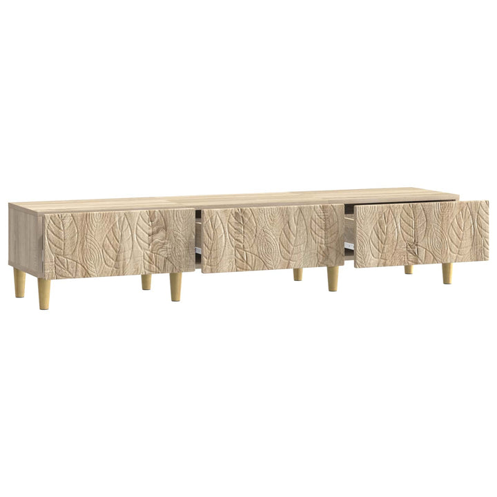 TV-skab 147 x 34,5 x 30 cm Sonoma-eg Konstrueret træ