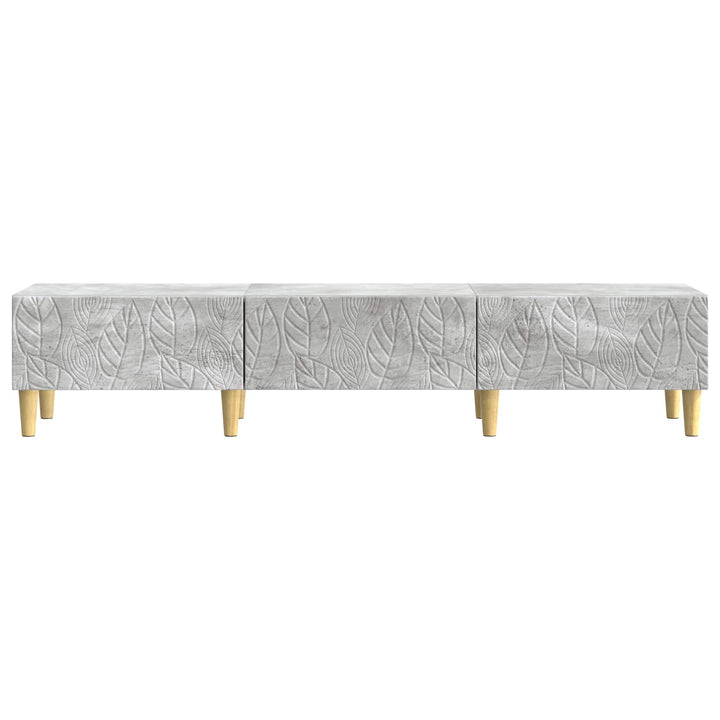 TV-skab 147 x 34,5 x 30 cm Betongrå Konstrueret træ