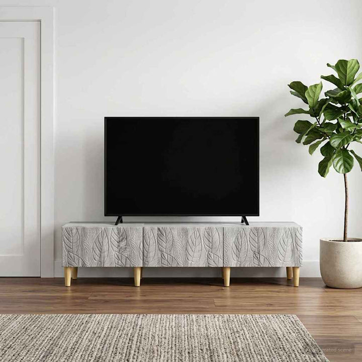 TV-skab 147 x 34,5 x 30 cm Grå Sonoma Konstrueret træ