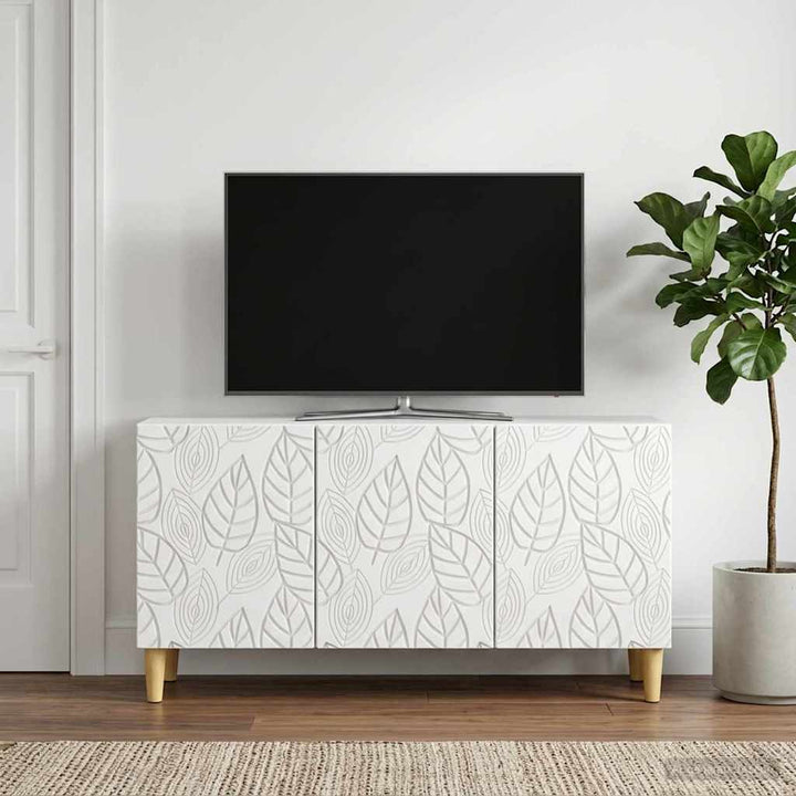 TV-skab 99 x 34,5 x 50 cm Hvid Konstrueret træ