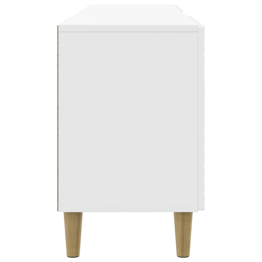 TV-skab 99 x 34,5 x 50 cm Hvid højglans Konstrueret træ