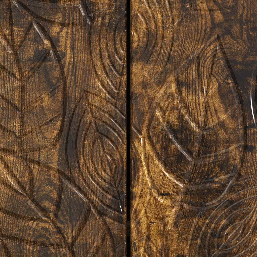 TV-skab 99 x 34,5 x 50 cm Røget eg Konstrueret træ