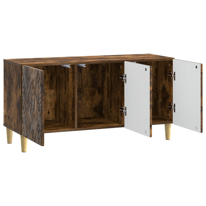 TV-skab 99 x 34,5 x 50 cm Røget eg Konstrueret træ