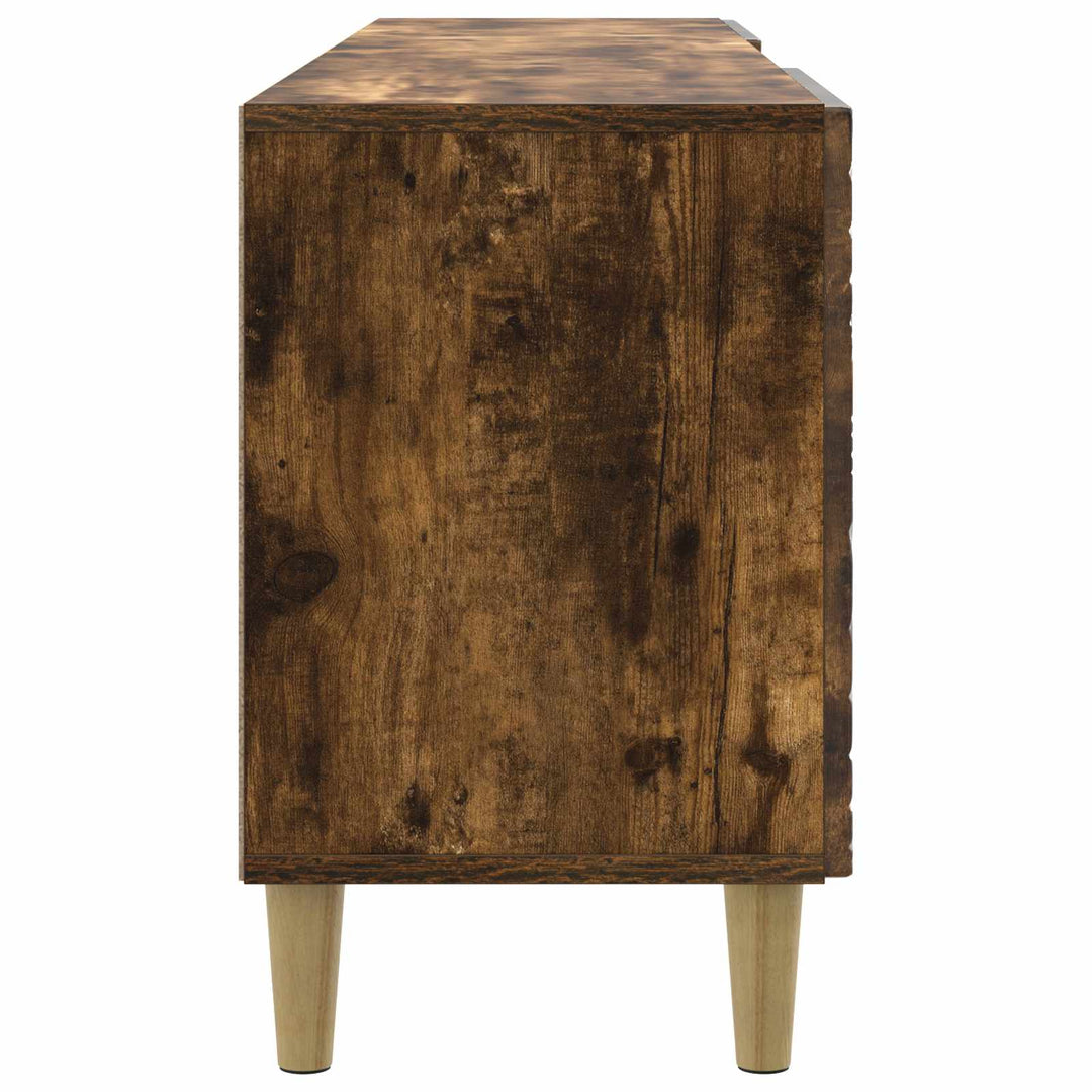 TV-skab 99 x 34,5 x 50 cm Røget eg Konstrueret træ