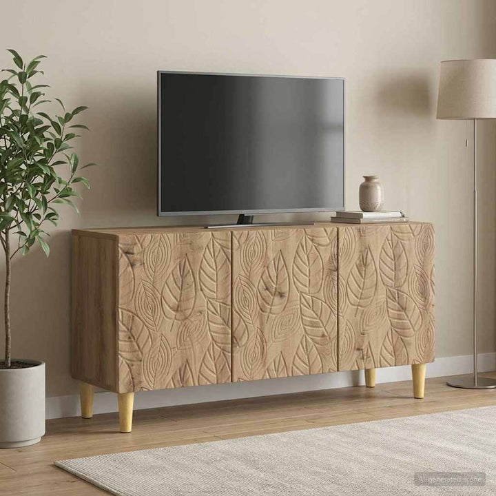 TV-skab 99 x 34,5 x 50 cm Artisan-eg Konstrueret træ