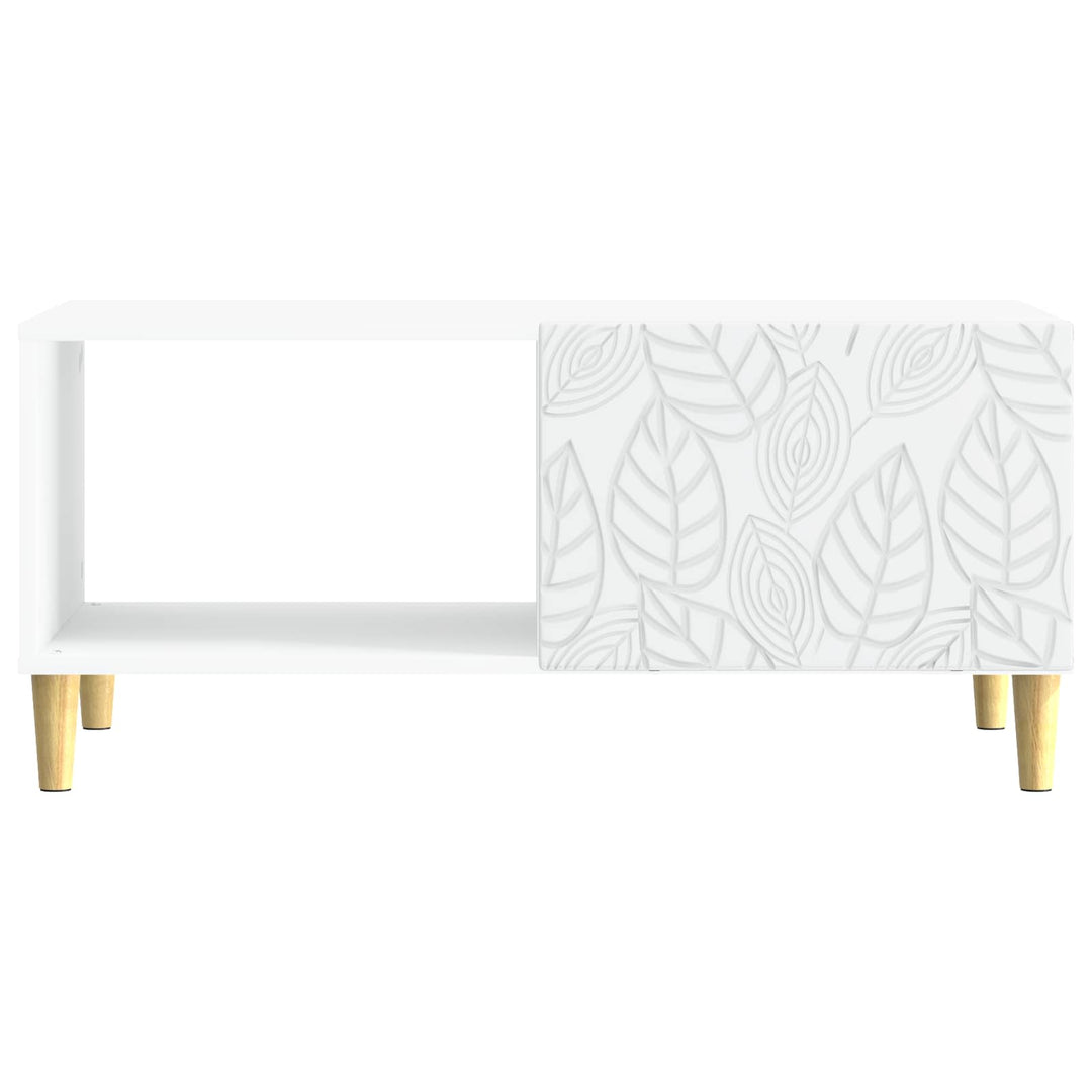 Sofabord Hvid 90 x 50 x 40 cm Konstrueret træ