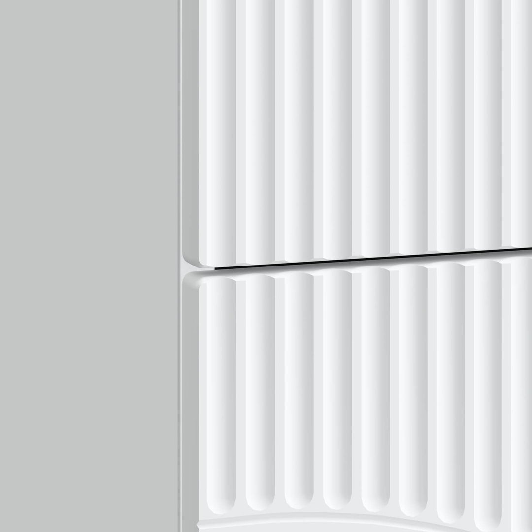 Natskab 2 pcs Hvid 43 x 34,5 x 44,5 cm Konstrueret træ