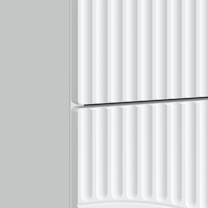 Natskab 2 pcs Hvid 43 x 34,5 x 44,5 cm Konstrueret træ