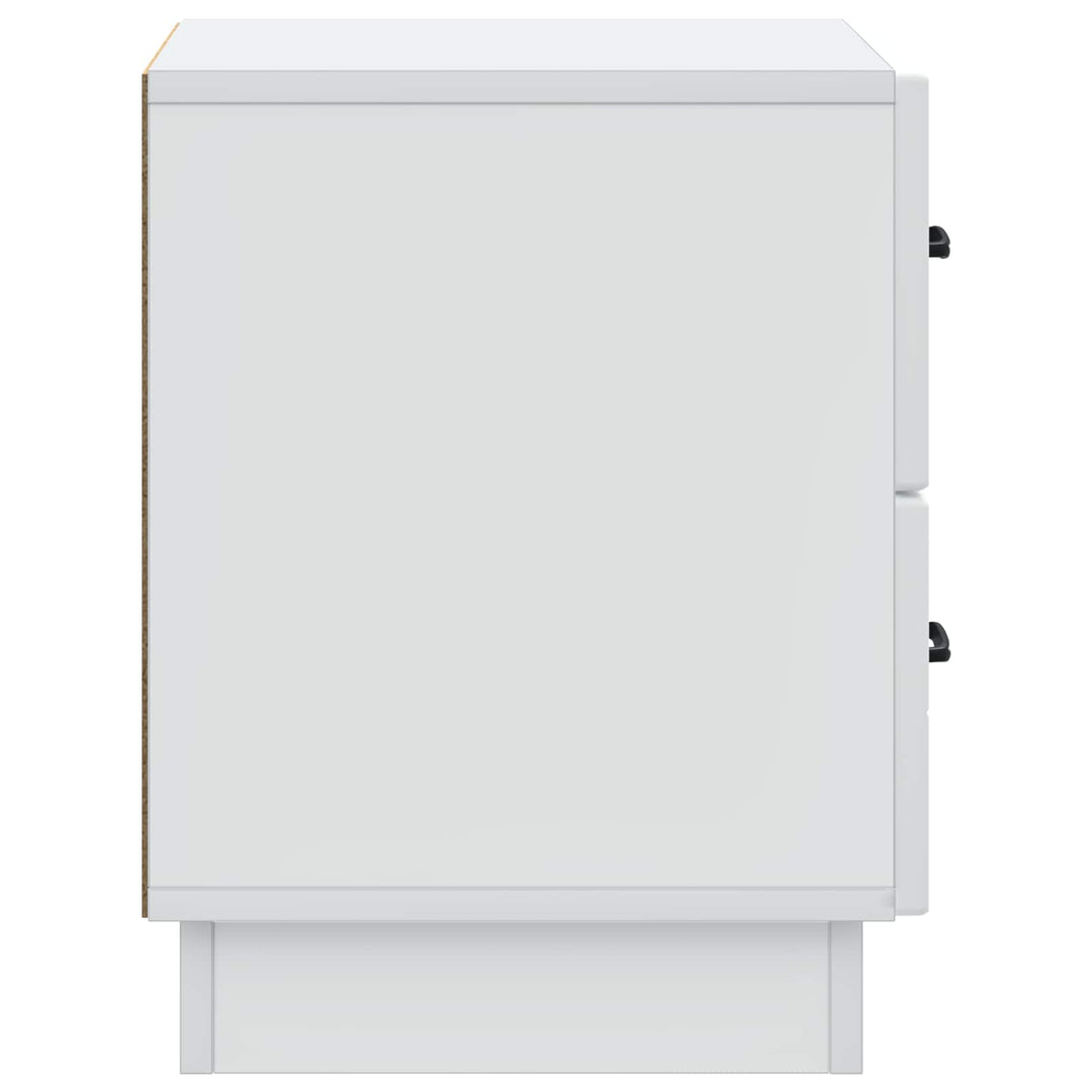 Natskab 2 pcs Hvid 43 x 34,5 x 44,5 cm Konstrueret træ