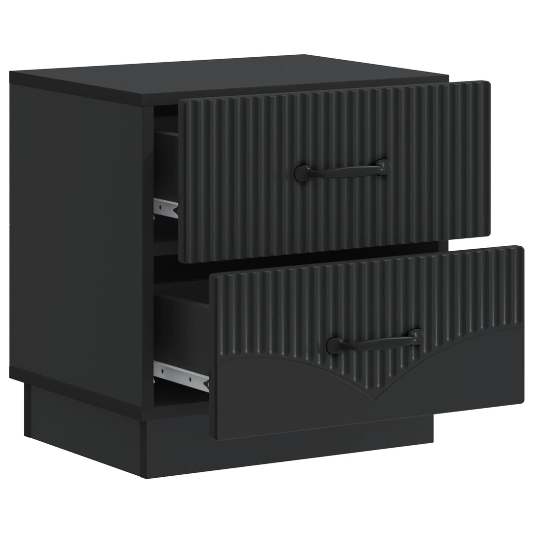 Natskab med skuffe Sort 43 x 34,5 x 44,5 cm Konstrueret træ
