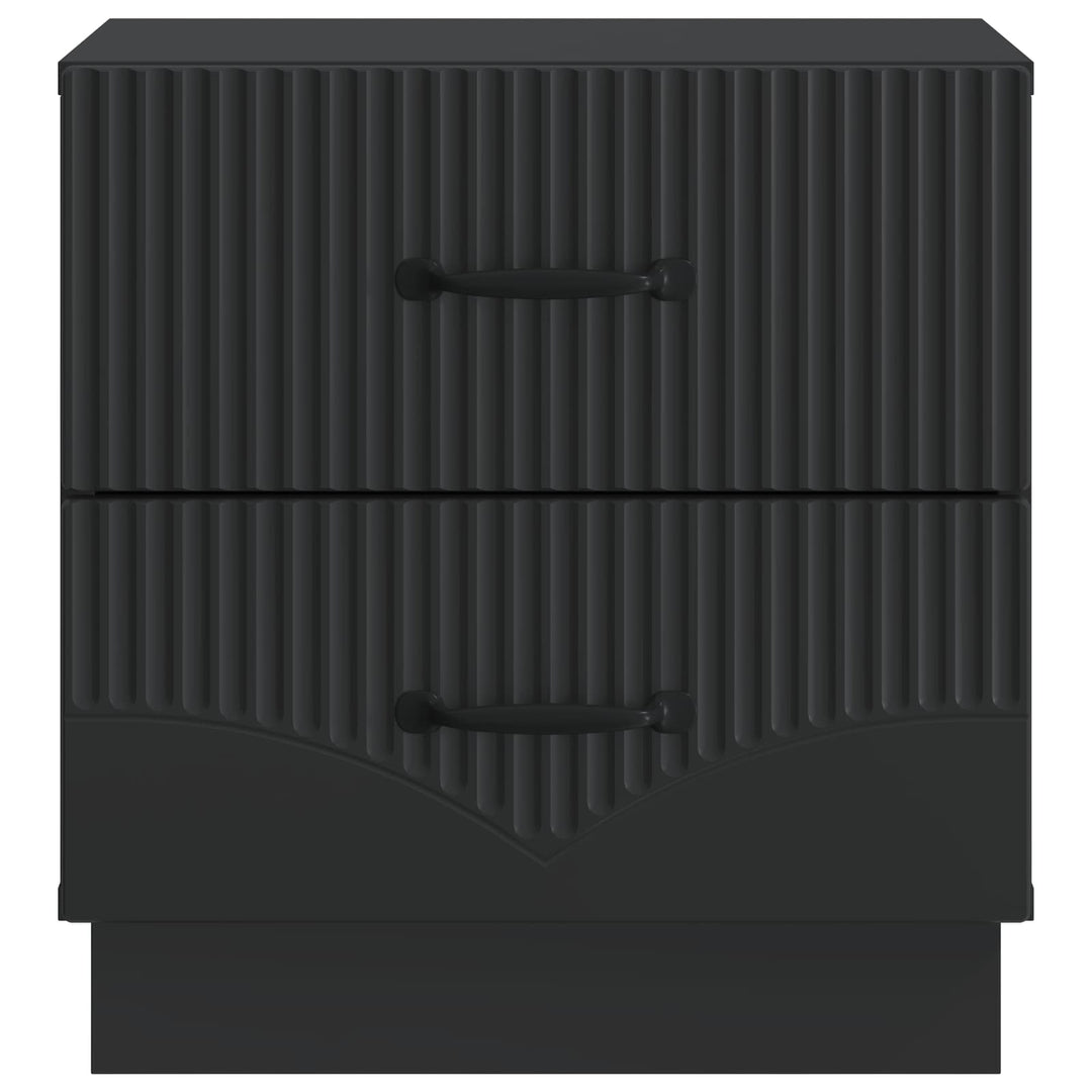 Natskab 2 pcs Sort 43 x 34,5 x 44,5 cm Konstrueret træ