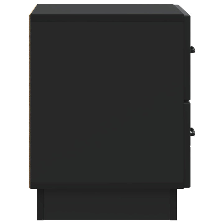 Natskab 2 pcs Sort 43 x 34,5 x 44,5 cm Konstrueret træ
