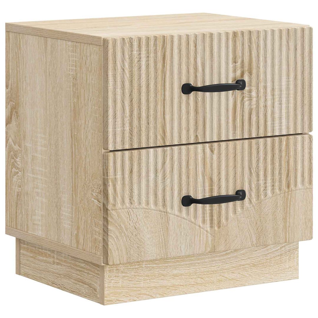 Natskab 2 pcs Sonoma-eg 43 x 34,5 x 44,5 cm Konstrueret træ